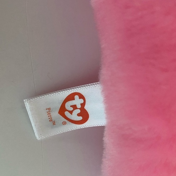 PIERRE the Pink Seal 8" TY Beanie Boos Plush Collectible - Picture 4 of 7